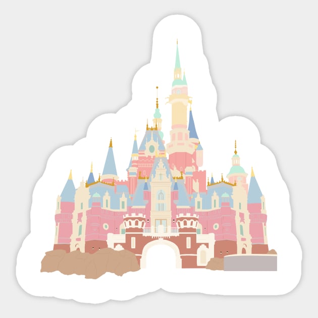 Castle 4 Sticker by littlemoondance